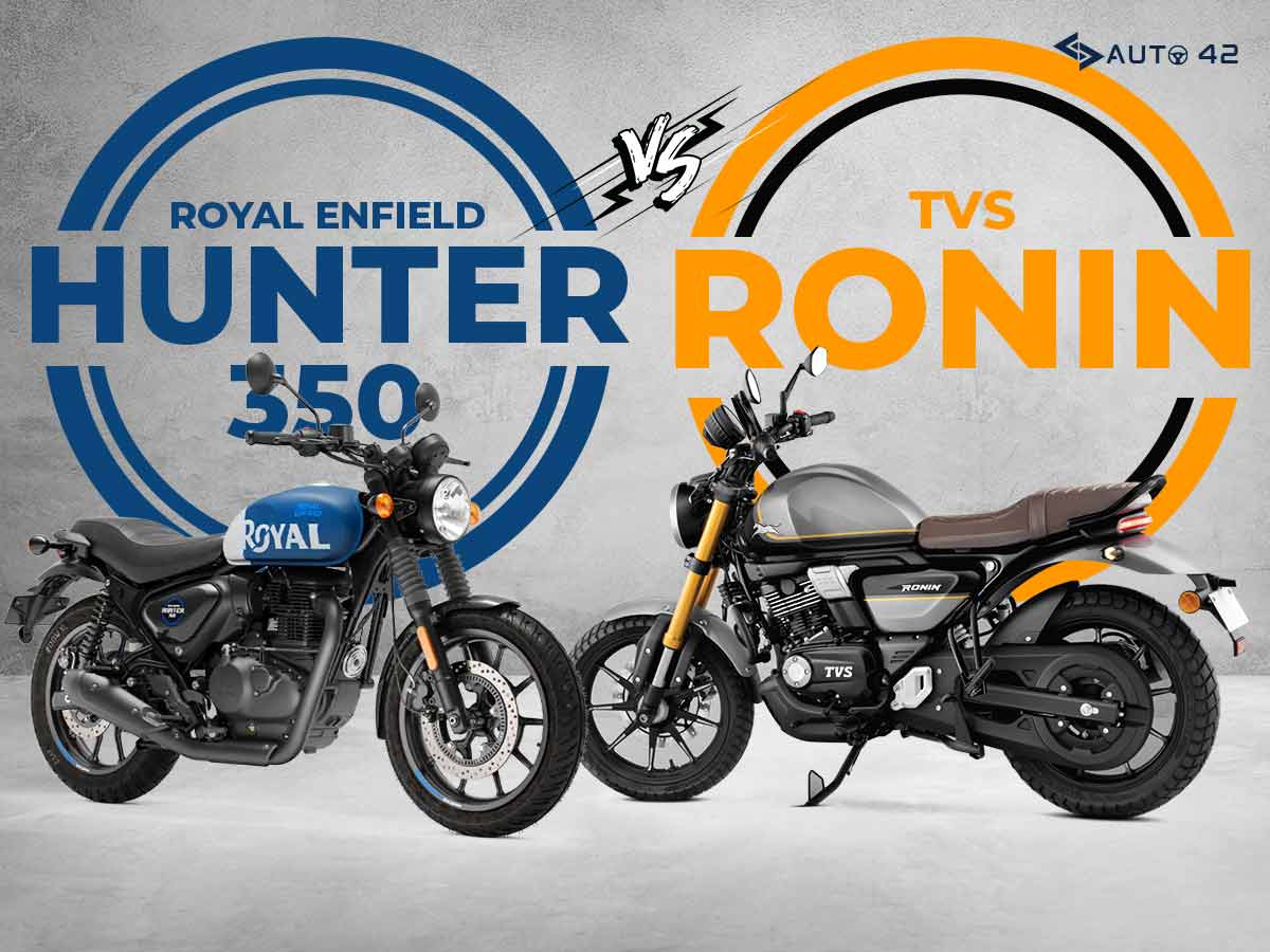 2022 Royal Enfield Hunter 350 Vs TVS Ronin Detailed Comparison