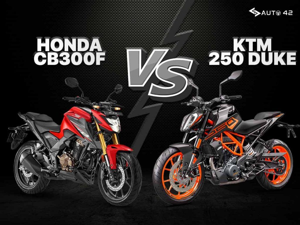 Honda Cb F Vs Ktm Duke Detailed Spec Comparison