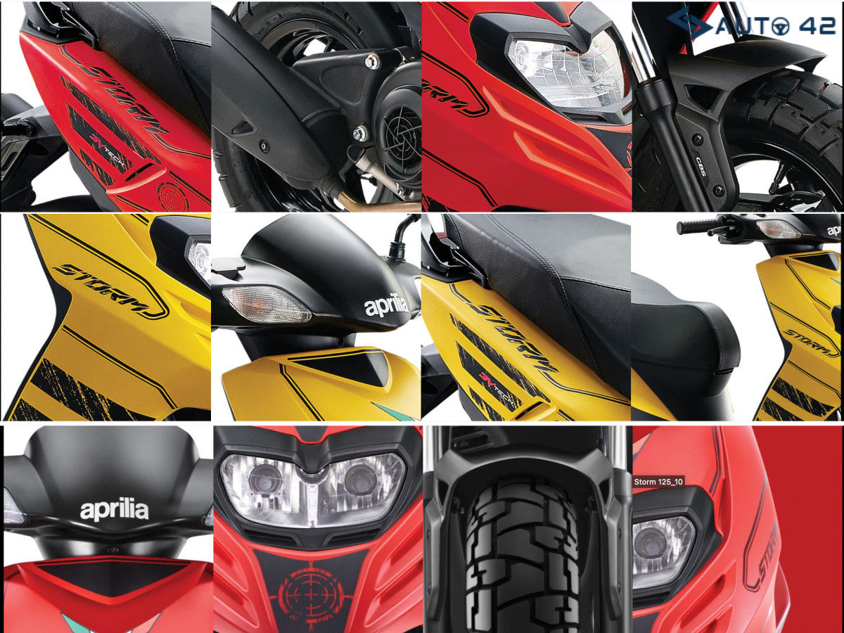 aprilia storm 125 looks