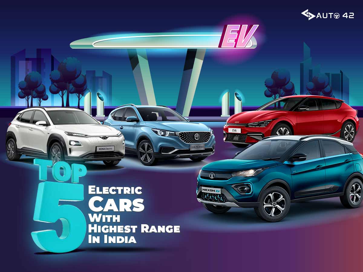 Top 5 Electric Cars In India With Highest Range