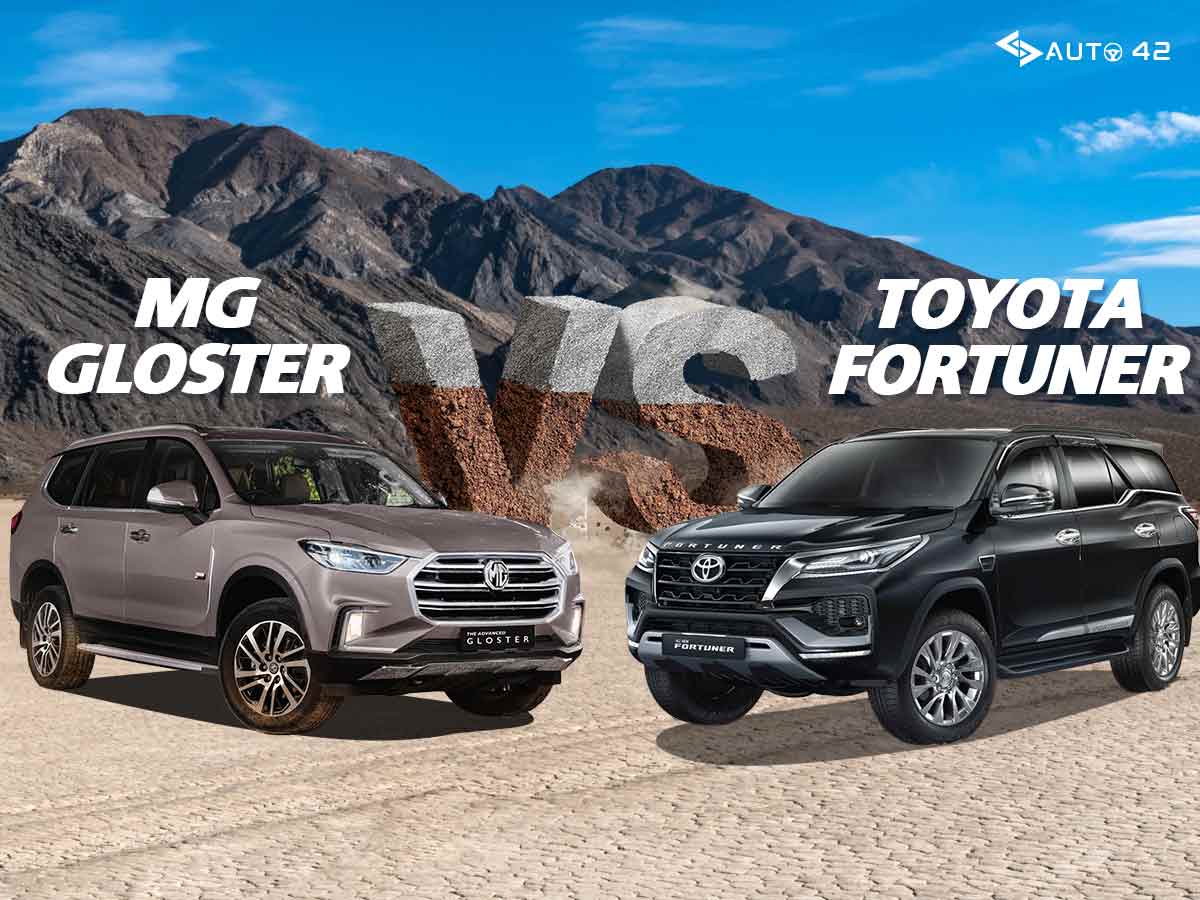 Toyota fortuner vs mg gloster spec comparison